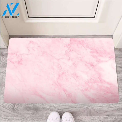 Pink Marble Door Mat