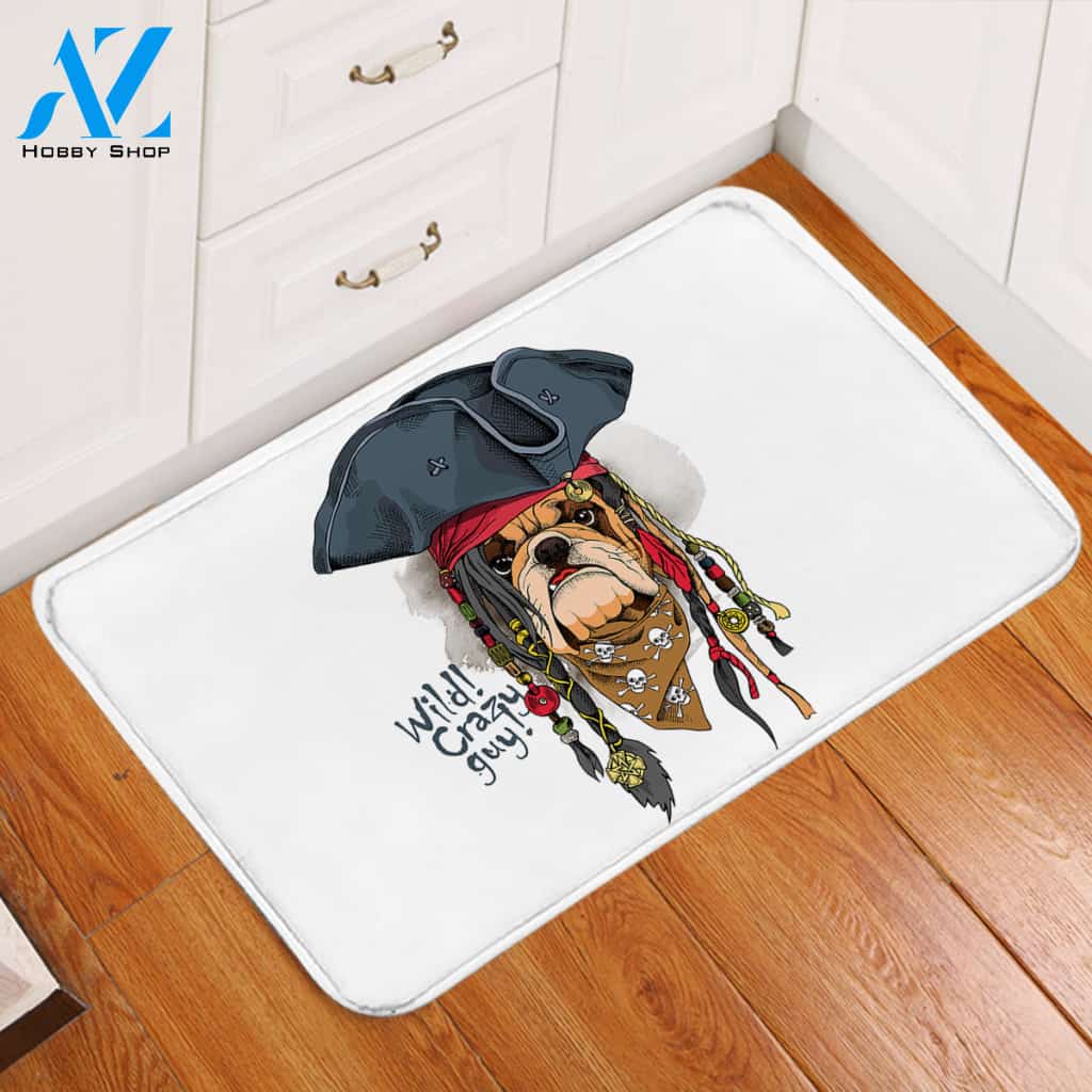 Pirate Pug Door Mat