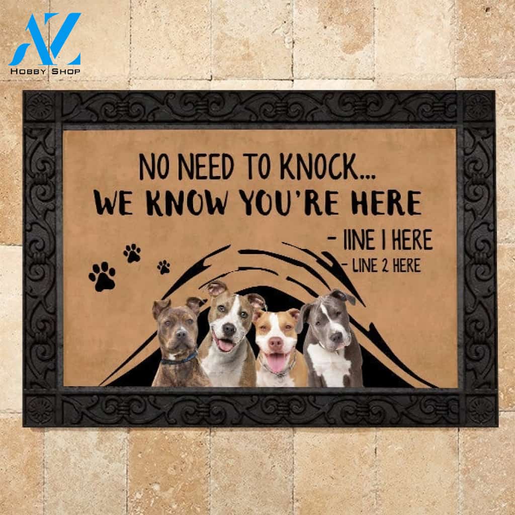 Pit Bull M288 Camping Custom Doormat All Over Printed (6228)