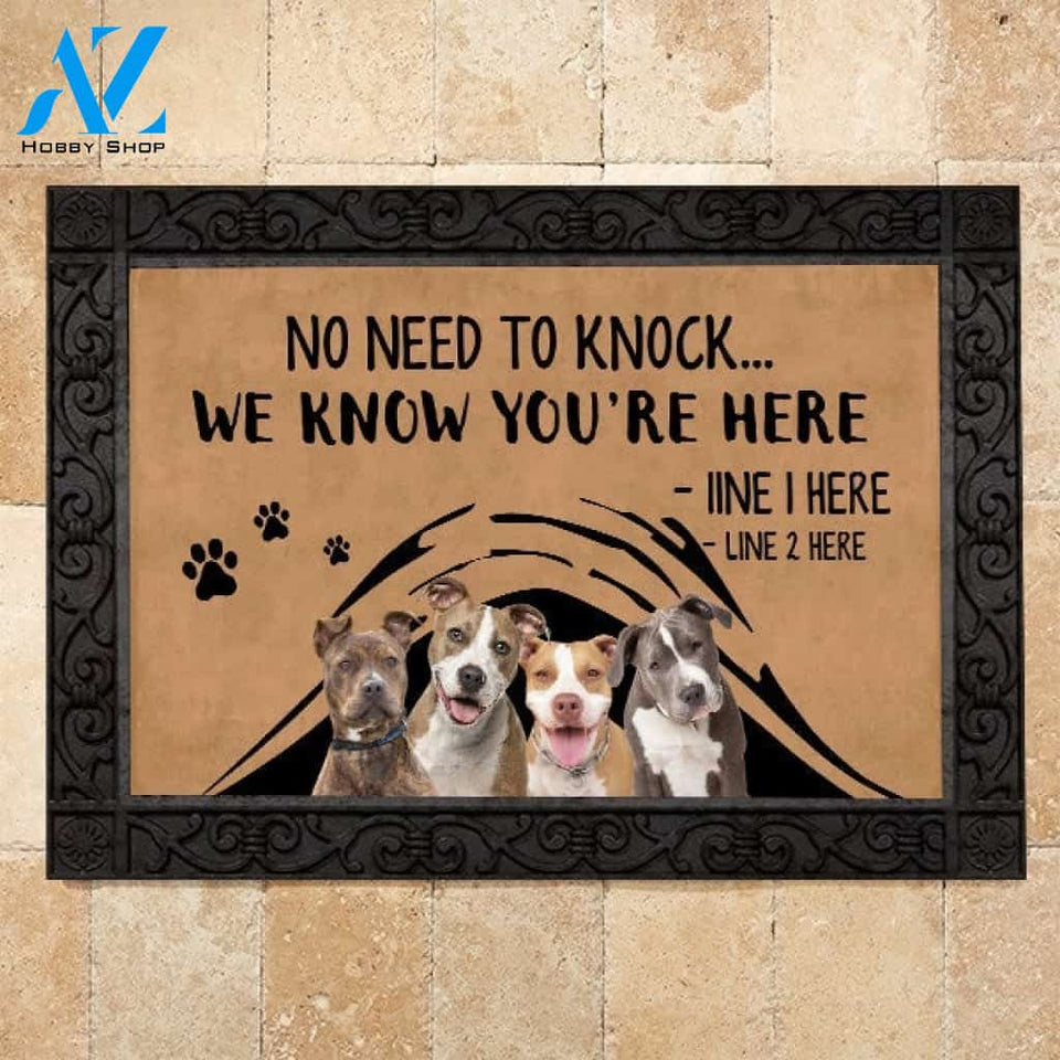 Pit Bull M288 Camping Custom Doormat All Over Printed (6228)