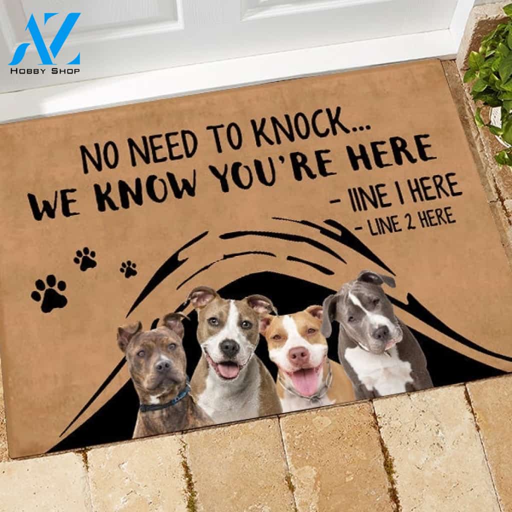 Pit Bull M288 Camping Custom Doormat All Over Printed (6228)