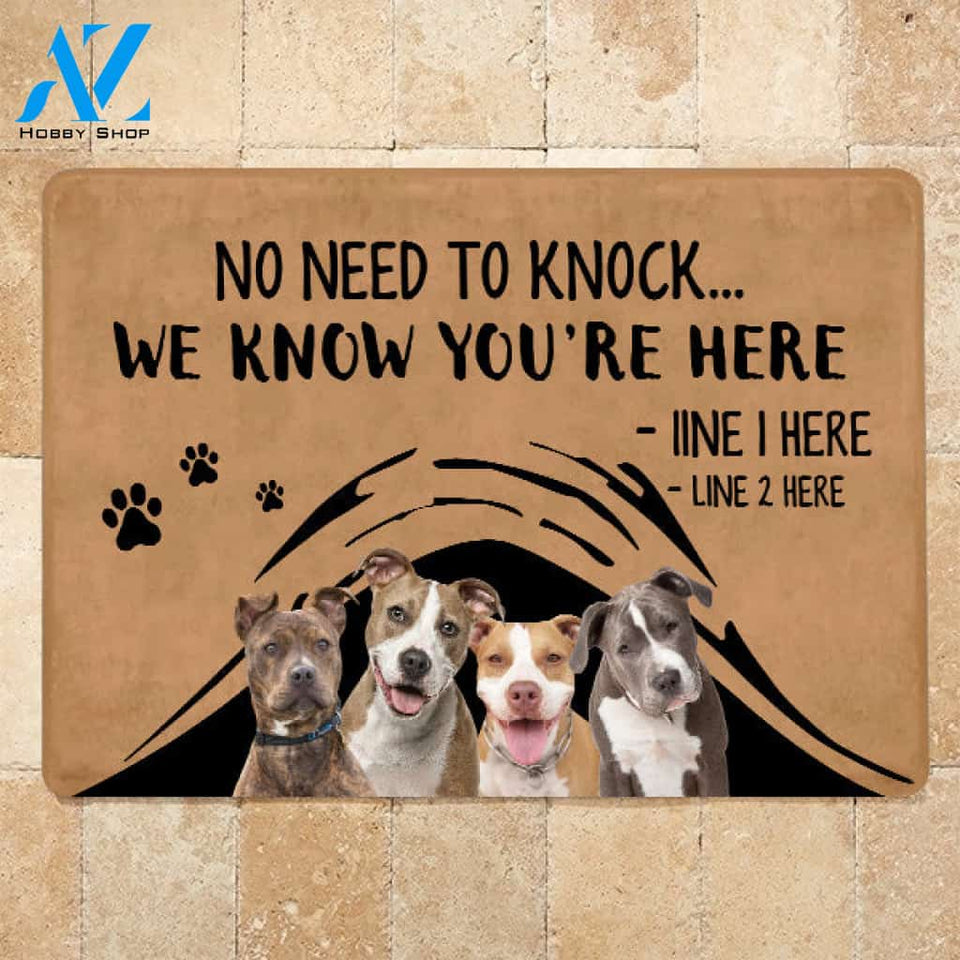 Pit Bull M288 Camping Custom Doormat All Over Printed (6228)
