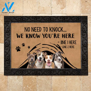 Pit Bull M288 Camping Custom Doormat All Over Printed (6228)