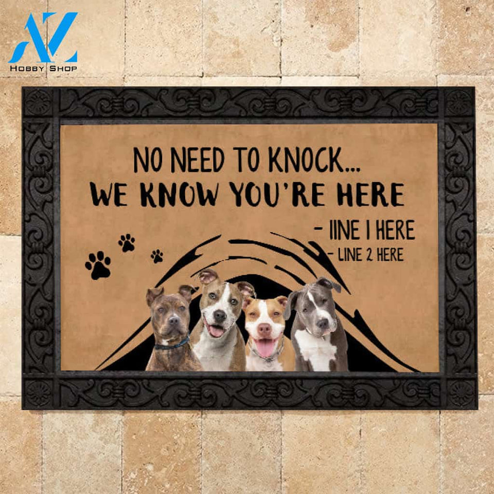 Pit Bull M288 Camping Custom Doormat All Over Printed (6228)