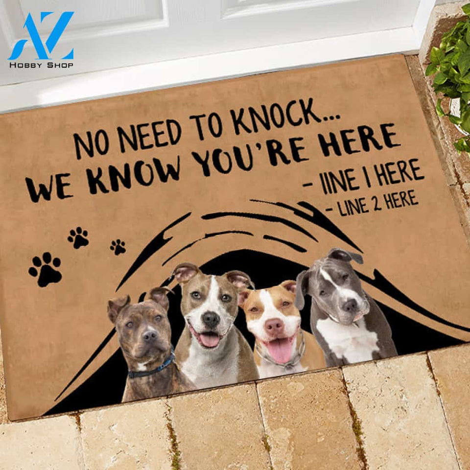 Pit Bull M288 Camping Custom Doormat All Over Printed (6228)