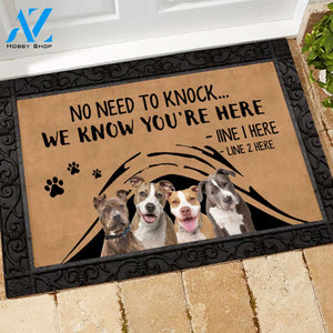 Pit Bull M288 Camping Custom Doormat All Over Printed (6228)