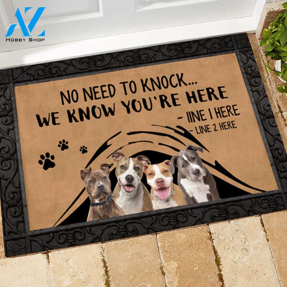 Pit Bull M288 Camping Custom Doormat All Over Printed (6228)