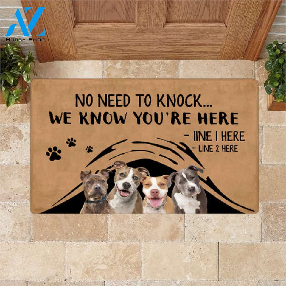 Pit Bull M288 Camping Custom Doormat All Over Printed (6228)