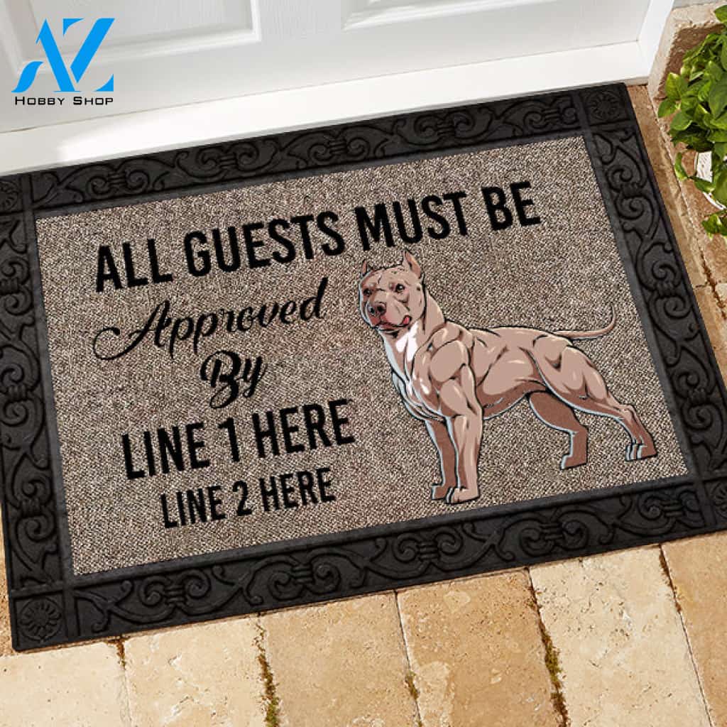 Pit bull M289 Custom Doormat All Over Printed (6228)