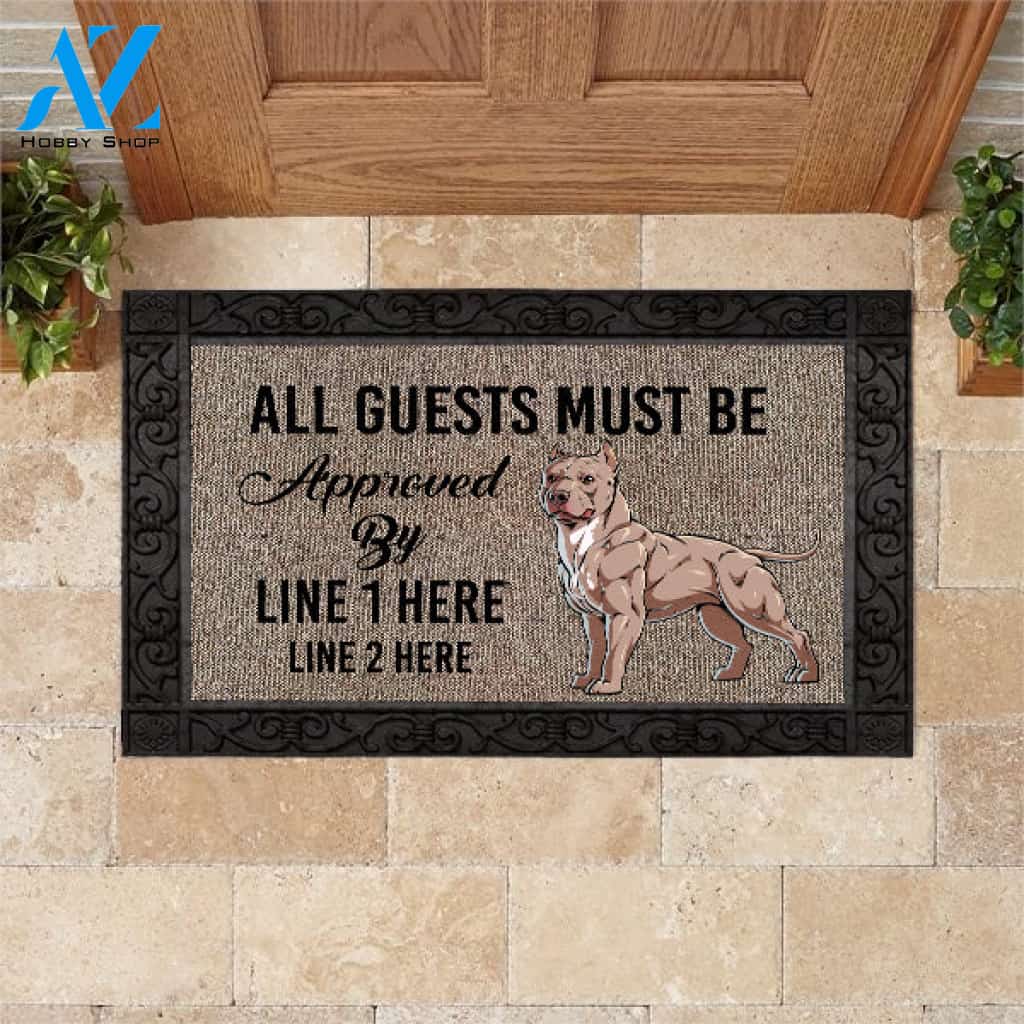 Pit bull M289 Custom Doormat All Over Printed (6228)