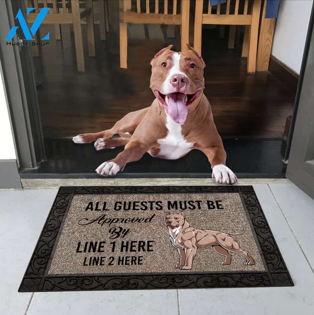 Pit bull M289 Custom Doormat All Over Printed (6228)