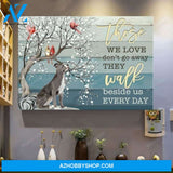 Pit bull - They walk beside us every day Landscape Canvas Prints - Wall Art
