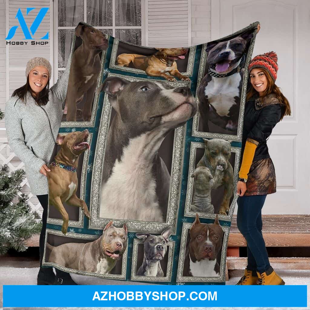 Pitbull 3D Fleece Blanket