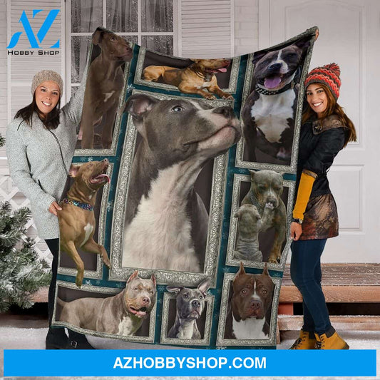 Pitbull 3D Fleece Blanket