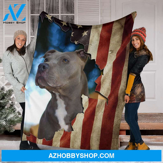 Pitbull American Fleece Blanket