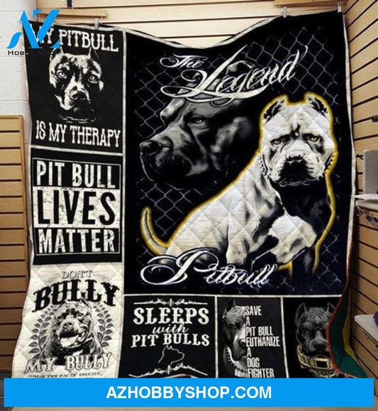 Pitbull Blanket, Pitbull Lives Matter Dog Lovers Gift