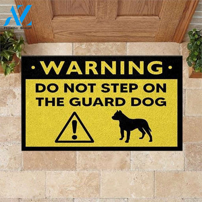 Pitbull Doormat Do Not Step On The Guard Dog | Welcome Mat | House Warming Gift