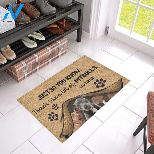 Pitbull Easy Clean Welcome DoorMat | Felt And Rubber | 40x60 cm | 45x75 cm | 60x90 cm | Colorful | DO1382