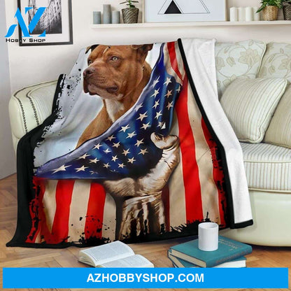 Pitbull Hello America Fleece Blanket