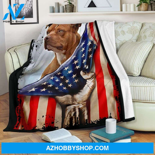 Pitbull Hello America Fleece Blanket