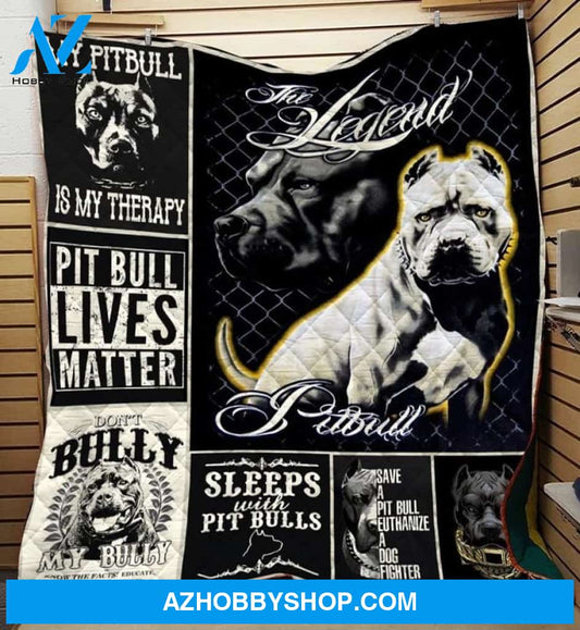 Pitbull Lives Matter Dog Lovers Gift Fleece Blanket