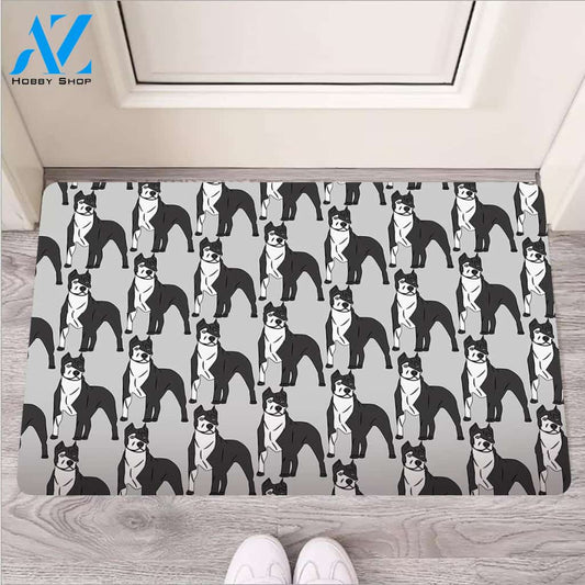 Pitbull Print Door Mat