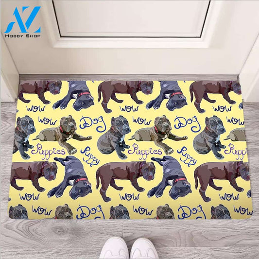 Pitbull Puppy Door Mat