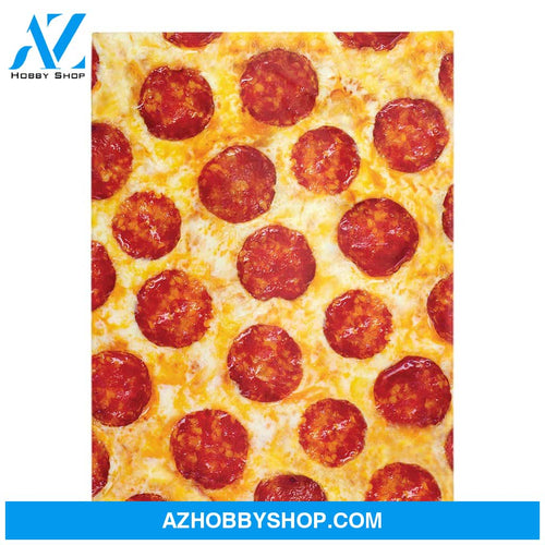 Pizza Blanket, Funny Fleece Blanket, Food Blanket Gift For Friend Family Birthday Gift Home Decor Bedding Couch Sofa Soft and Comfy Cozy