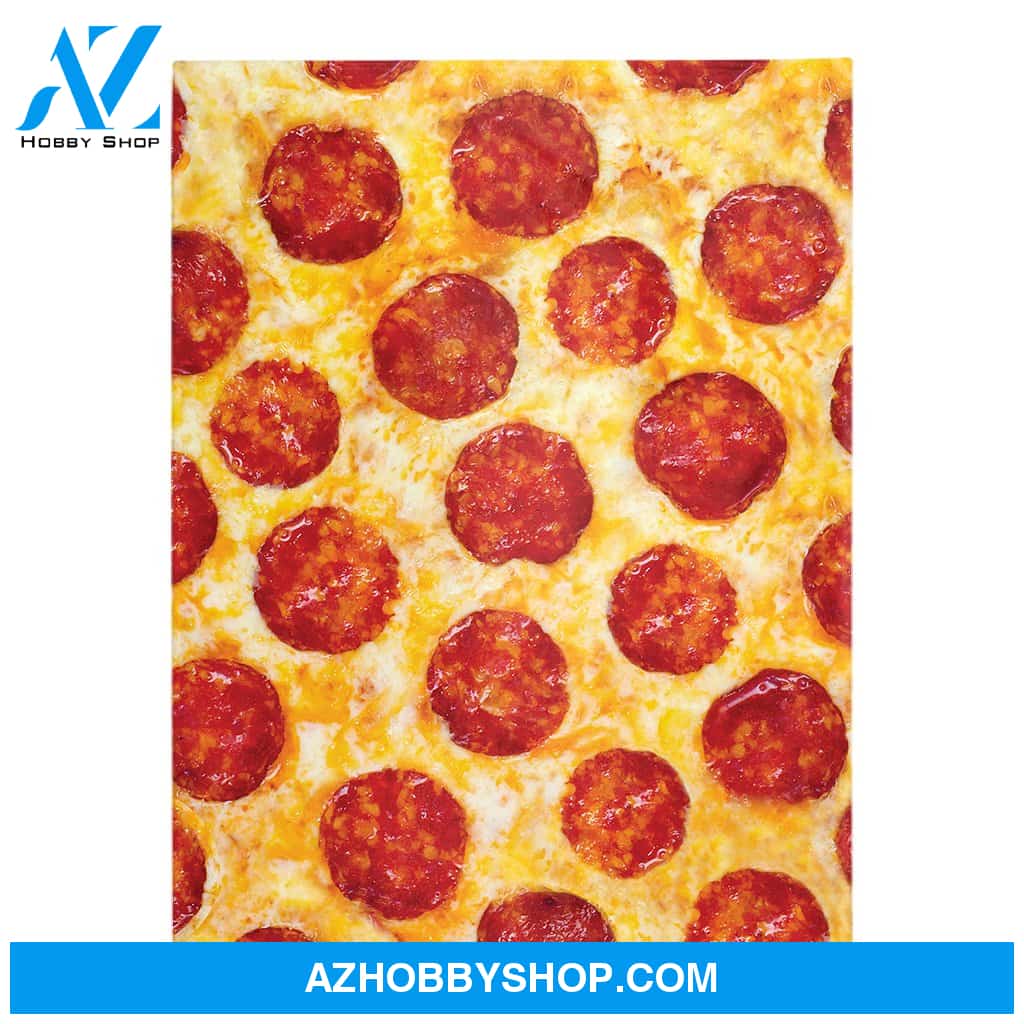 Pizza Blanket, Funny Fleece Blanket, Food Blanket Gift For Friend Family Birthday Gift Home Decor Bedding Couch Sofa Soft and Comfy Cozy
