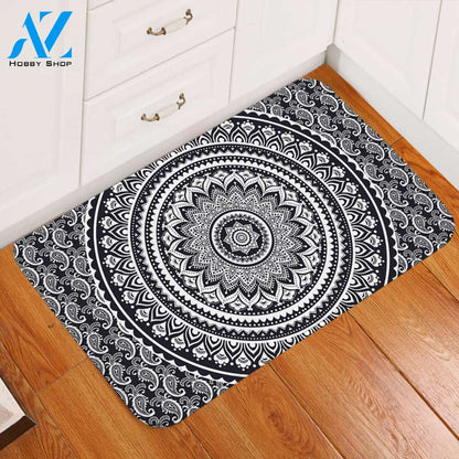 Plain Mandala Wheel Door Mat