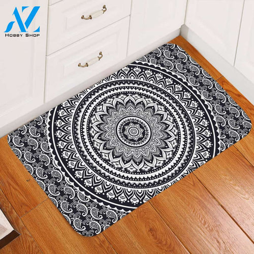 Plain Mandala Wheel Door Mat