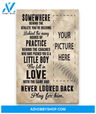 Play for him - Baseball Custom Canvas Prints With Photo