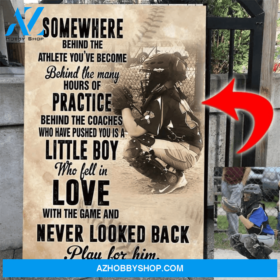 Play for him - Baseball Custom Canvas Prints With Photo