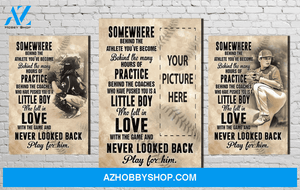 Play for him - Baseball Custom Canvas Prints With Photo