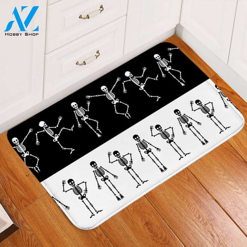 Playful Skelly Door Mat