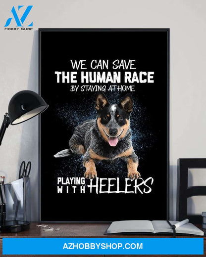 Playing with Heelers poster