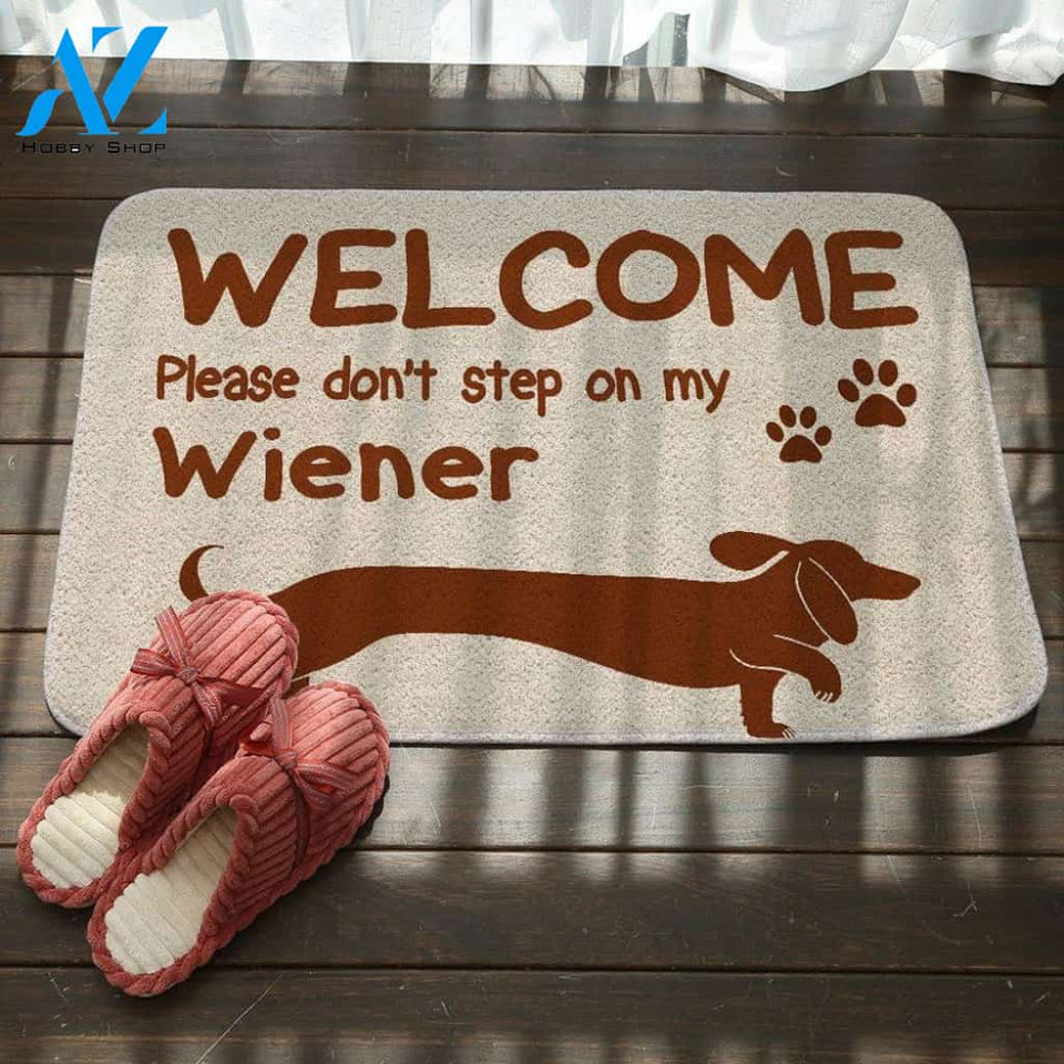 Please Don't Step On My Wiener Doormat | Welcome Mat | House Warming Gift