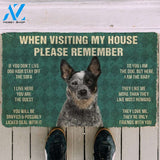 Gearhumans GearHuman 3D Please Remember Australian Cattle Dog's House Rules Custom Doormat