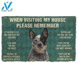 Gearhumans GearHuman 3D Please Remember Australian Cattle Dog's House Rules Custom Doormat