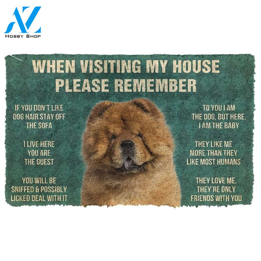 Gearhumans GearHuman 3D Please Remember ChowChow Dog's House Rules Doormat