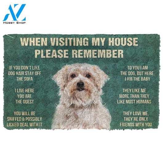 Gearhumans GearHuman 3D Please Remember Dandie Dinmont Terrier Dogs House Rules Doormat
