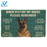 Gearhumans GearHuman 3D Please Remember German Shepherd Dog's House Rules Doormat