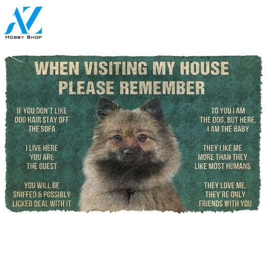 Gearhumans GearHuman 3D Please Remember German Spitz Dogs House Rules Doormat