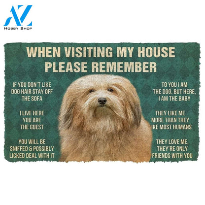 Gearhumans GearHuman 3D Please Remember Havanese Dogs House Rules Doormat