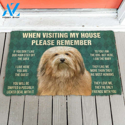 Gearhumans GearHuman 3D Please Remember Havanese Dogs House Rules Doormat