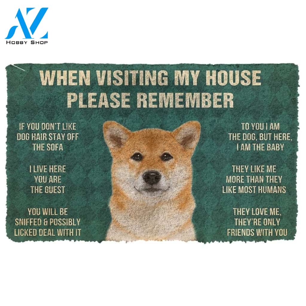 Gearhumans GearHuman 3D Please Remember Hokkaido Dogs House Rules Doormat
