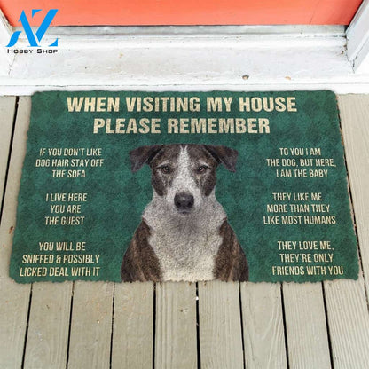 Gearhumans GearHuman 3D Please Remember Ibizan Hound Dogs House Rules Doormat