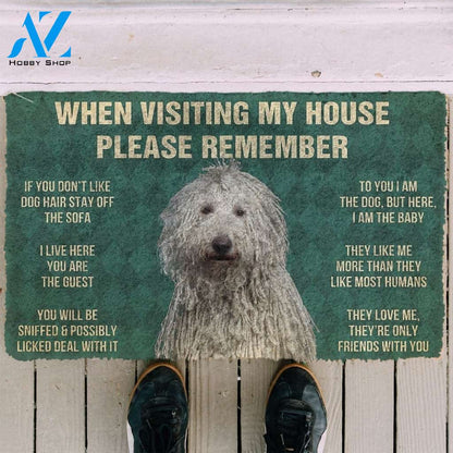 Gearhumans GearHuman 3D Please Remember Komondor Dogs House Rules Doormat