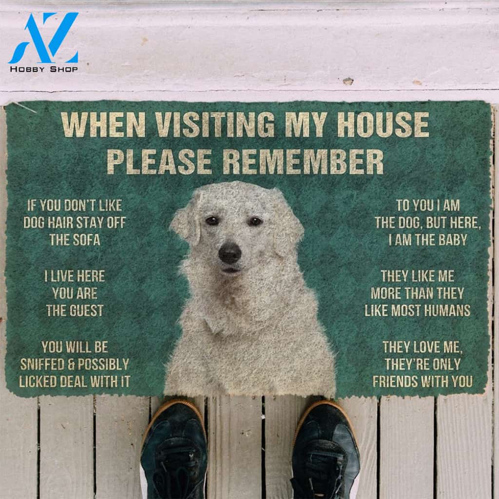 Gearhumans GearHuman 3D Please Remember Kuvasz Dogs House Rules Doormat