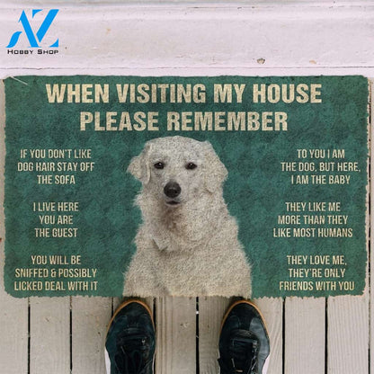 Gearhumans GearHuman 3D Please Remember Kuvasz Dogs House Rules Doormat